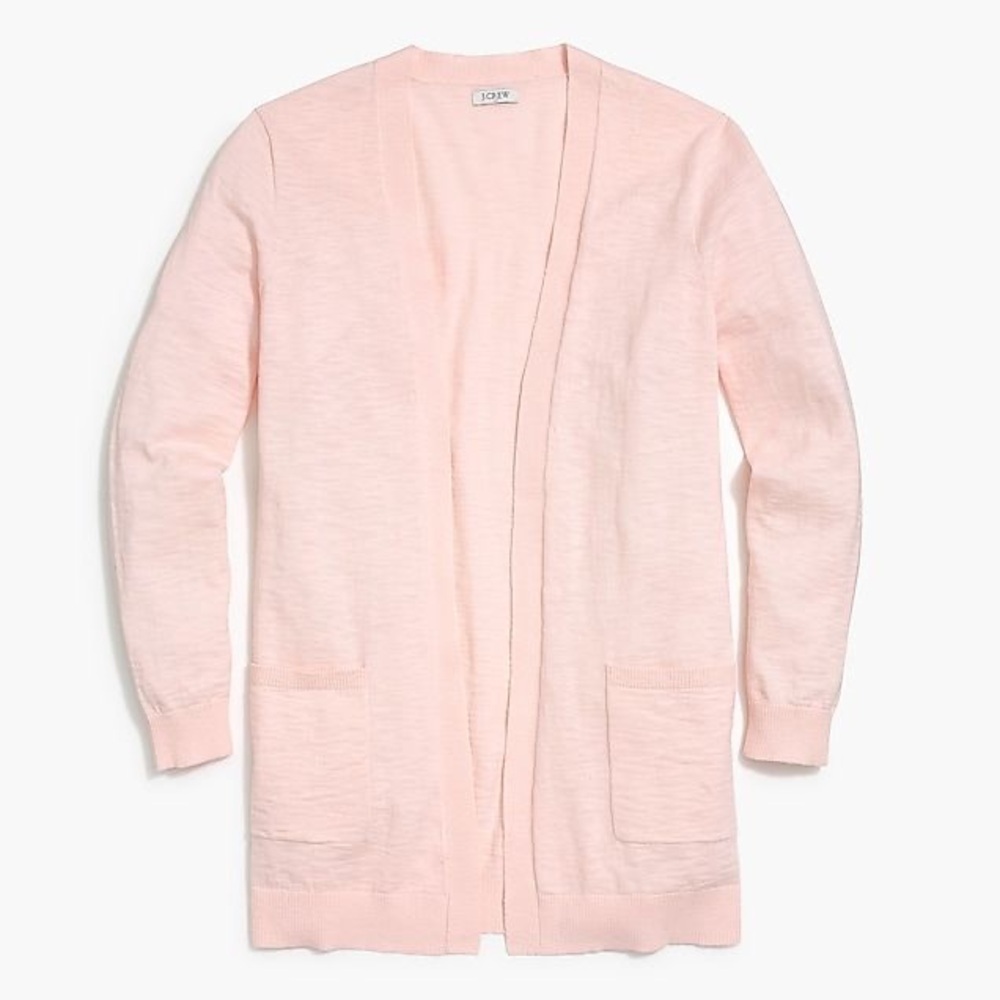 J. Crew slub open cardigan